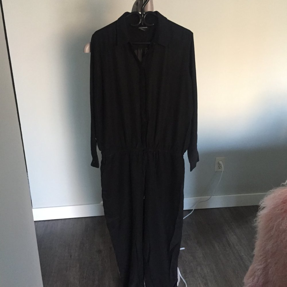 Black Silk Club Monaco Jumpsuit Size 12